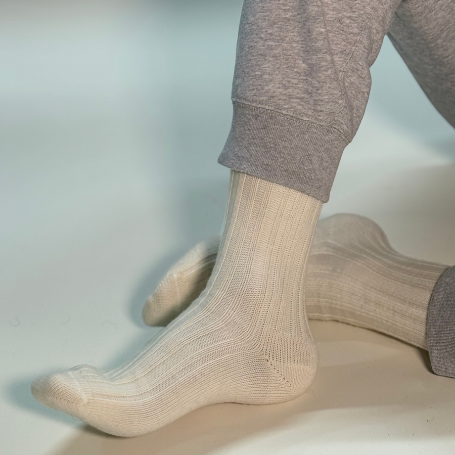 Cashwool Socks - Off White