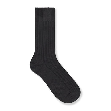 Ribbed Cashwool Sock Black